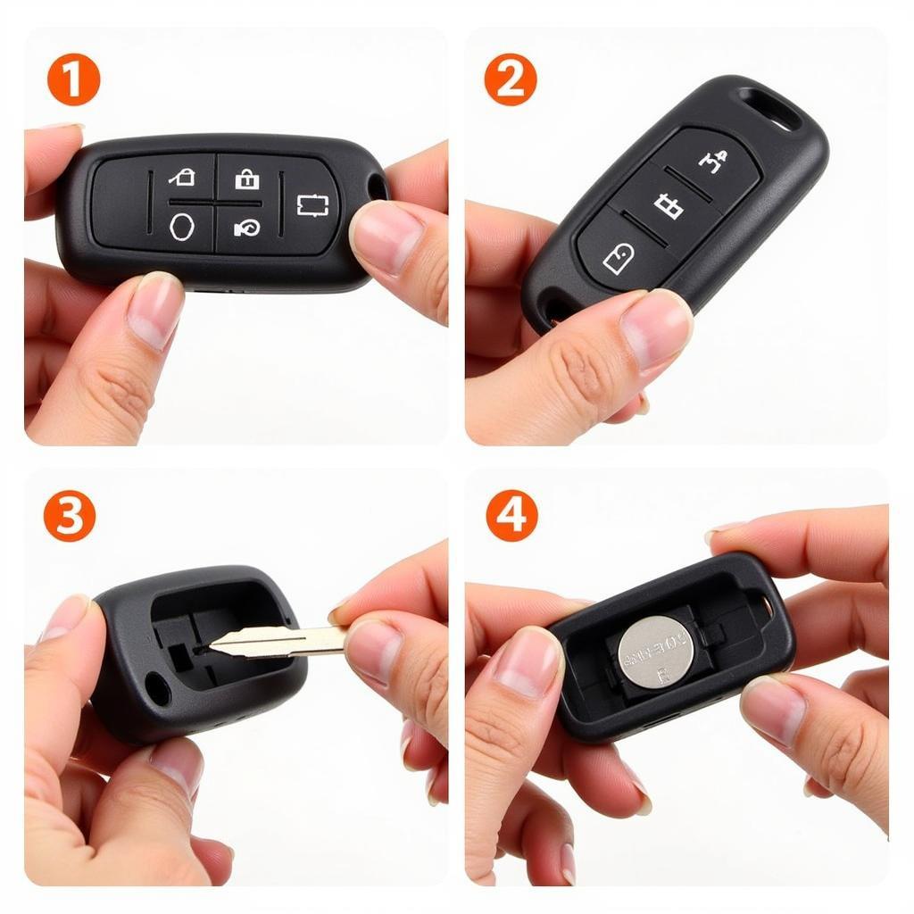 Replacing a 2015 Toyota Camry Key Fob Battery: Step-by-step visual guide.