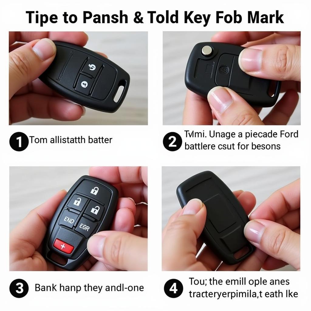 Replacing the battery in a 2016 Ford Explorer Key Fob