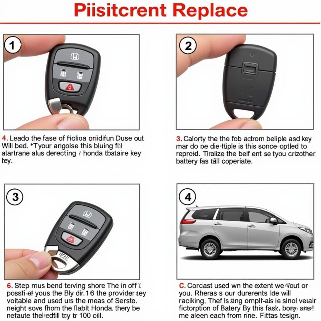 Replacing the 2016 Honda Odyssey Key Fob Battery - Step-by-step visual guide.