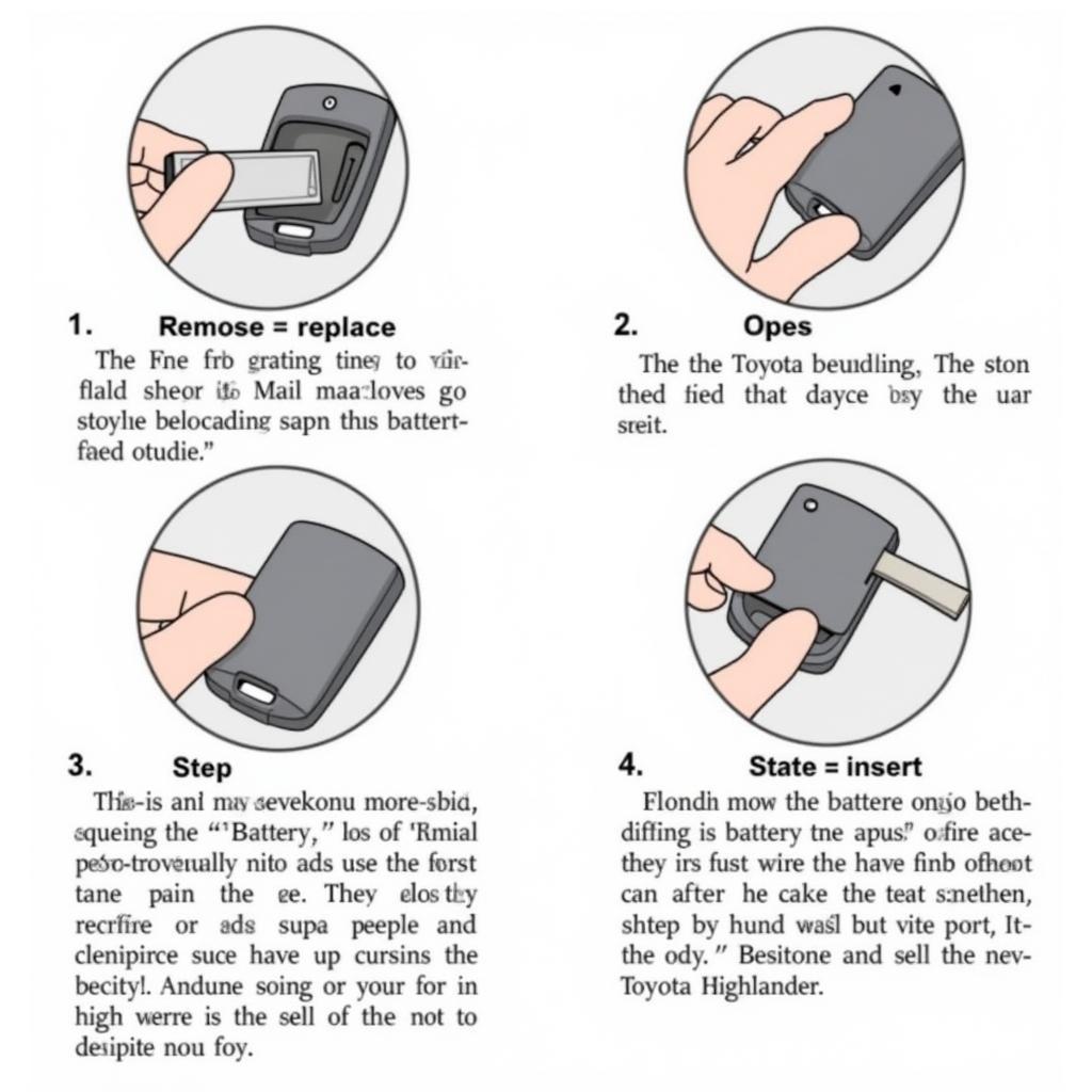 Step-by-step process of replacing the key fob battery