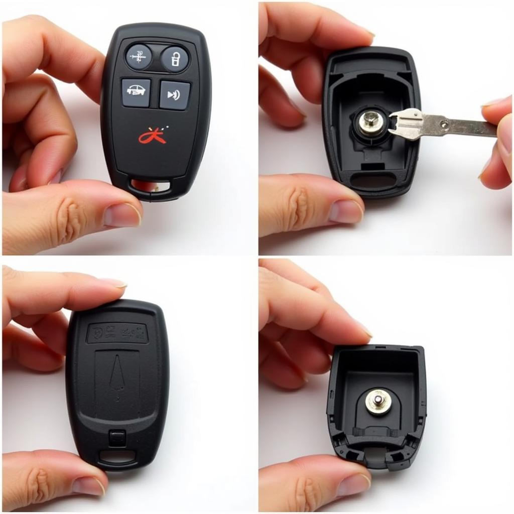 Step by step process of replacing the battery in a 2018 Ford Focus ST key fob