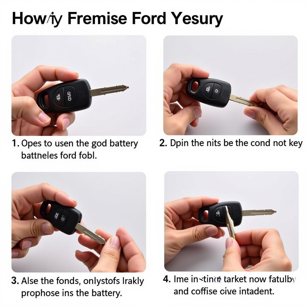 Replacing the Battery in a 2018 Ford Taurus Key Fob