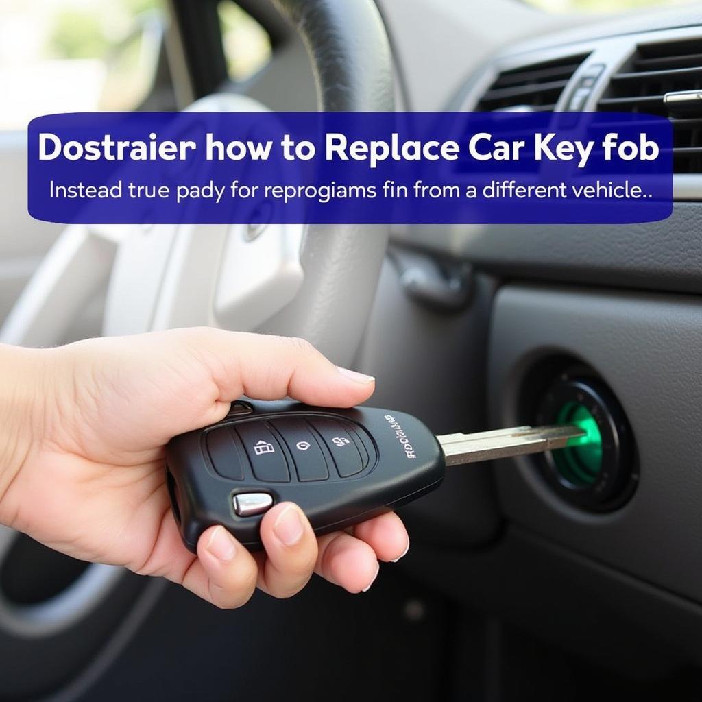 Replacing a car key fob