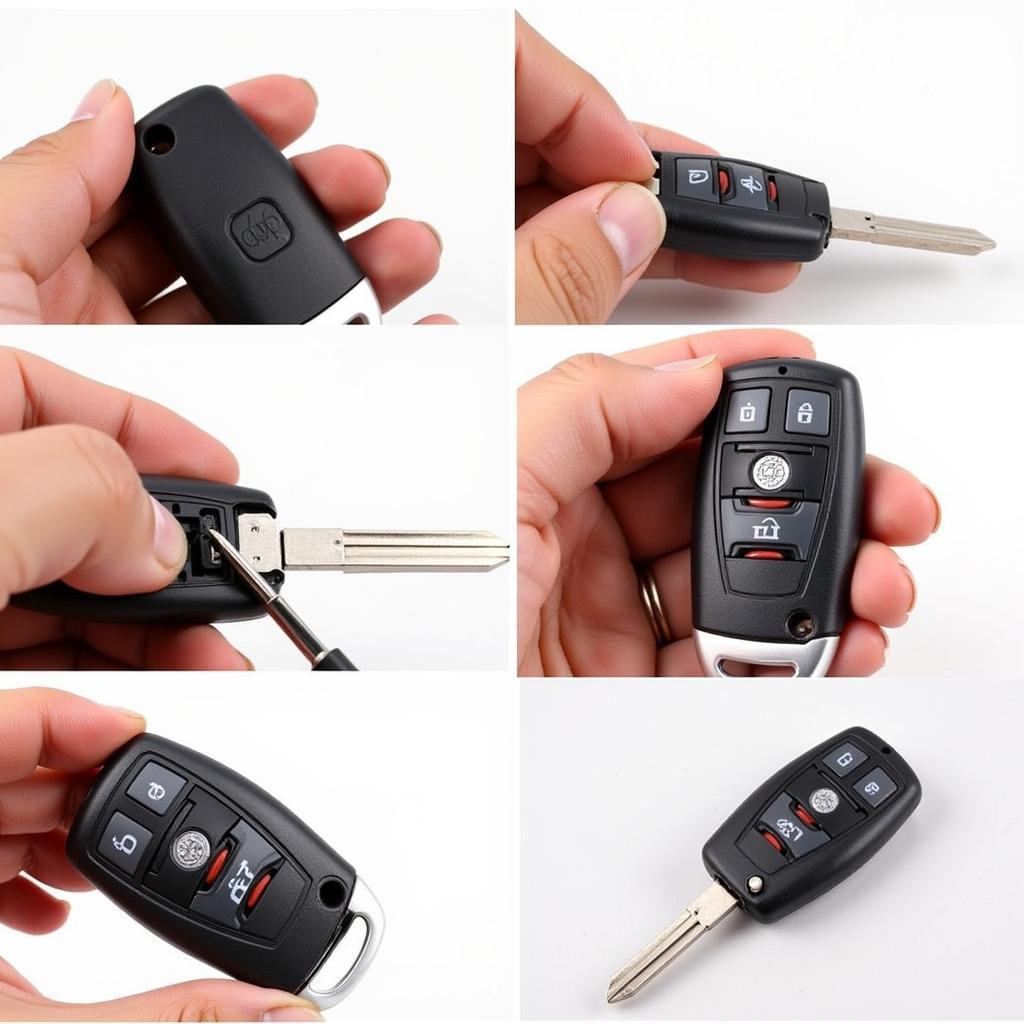 Step-by-step guide on replacing the battery in an Audi A4 key fob