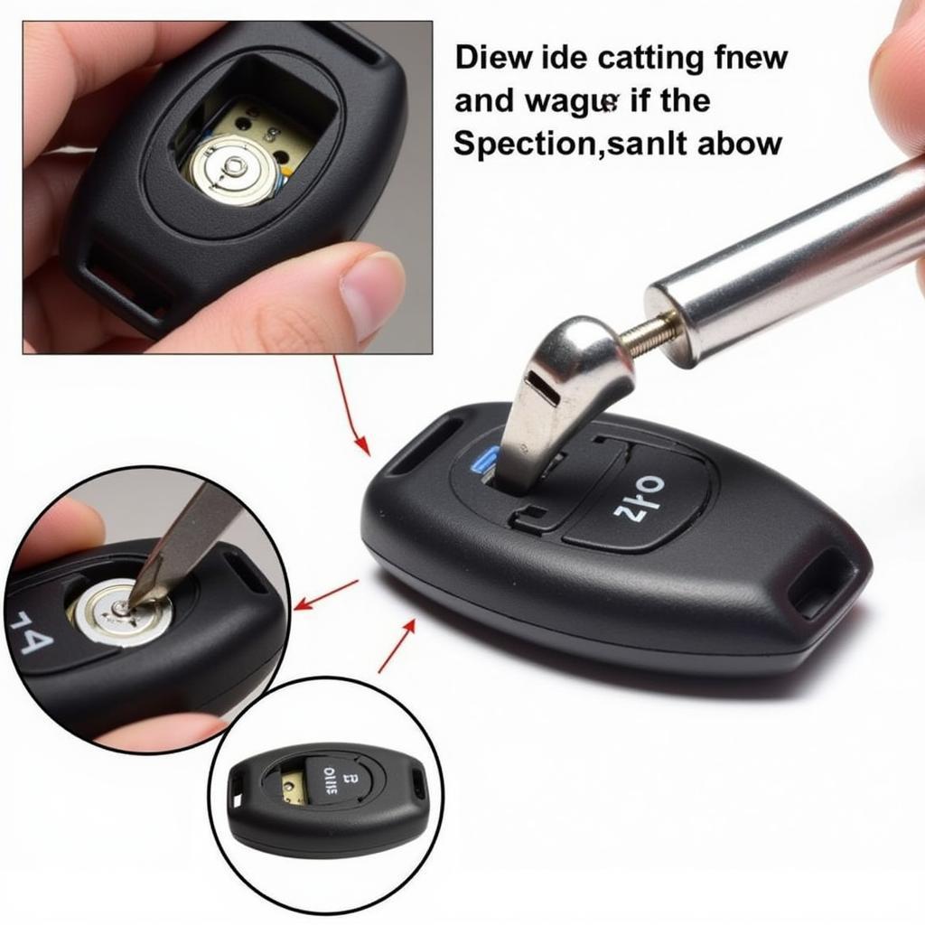 Replacing the CR2032 battery in a 2021 Nissan Rogue key fob