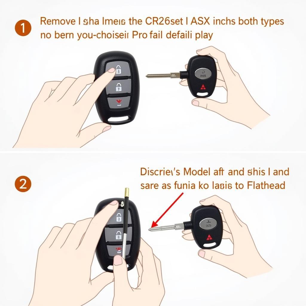 Replacing the Battery in a Mitsubishi ASX Keyfob