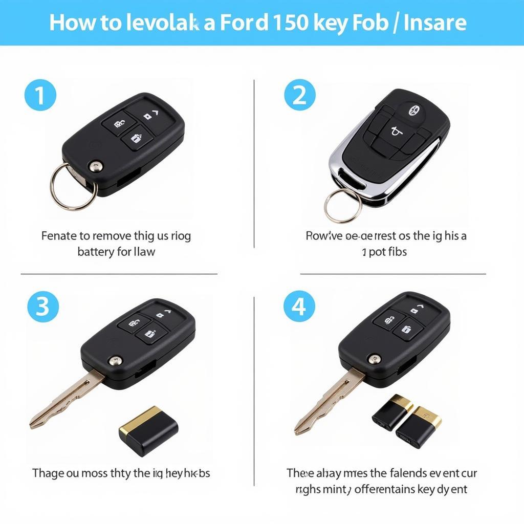 Replacing the battery in a Ford F150 key fob