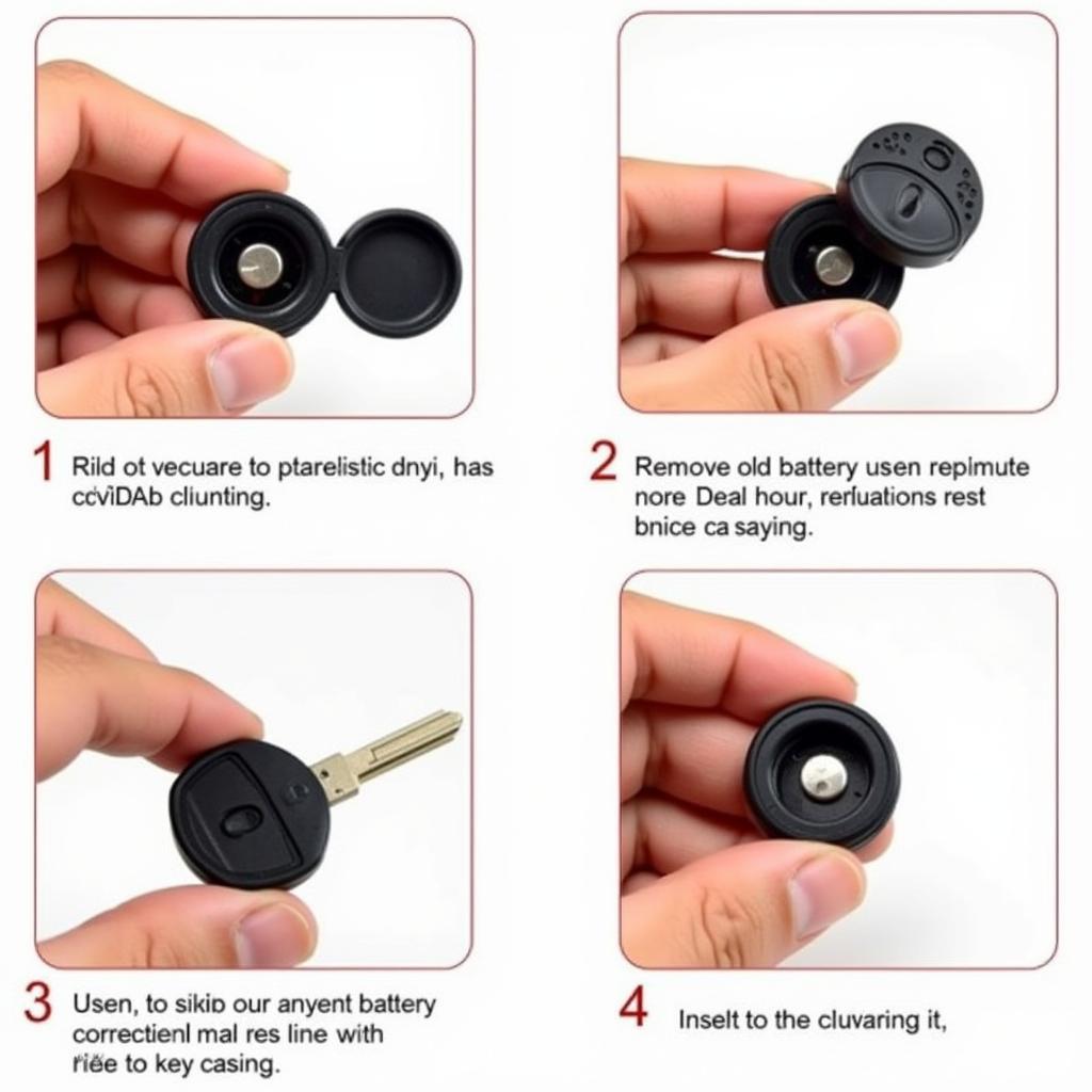 Steps to replace a CR2025 key fob battery