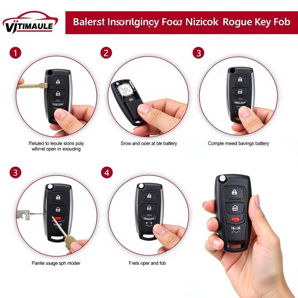 Replacing the battery in a Nissan Rogue key fob