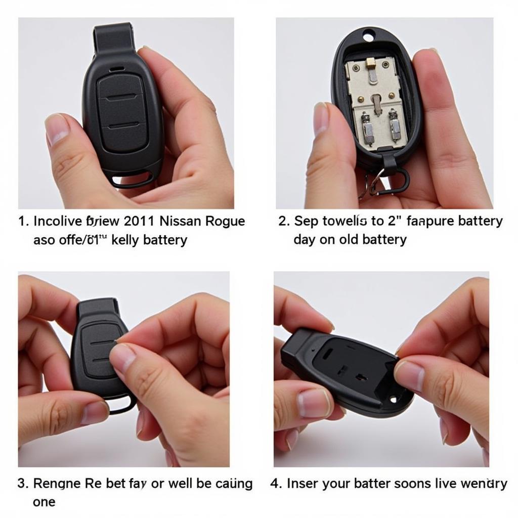 Step-by-step process of replacing the Nissan Rogue key fob battery