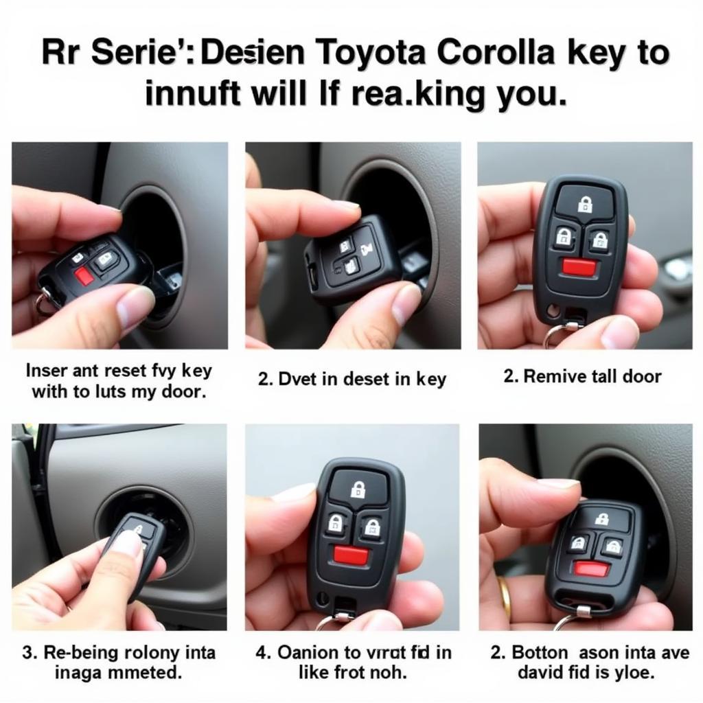 Resetting Toyota Corolla Key Fob Steps