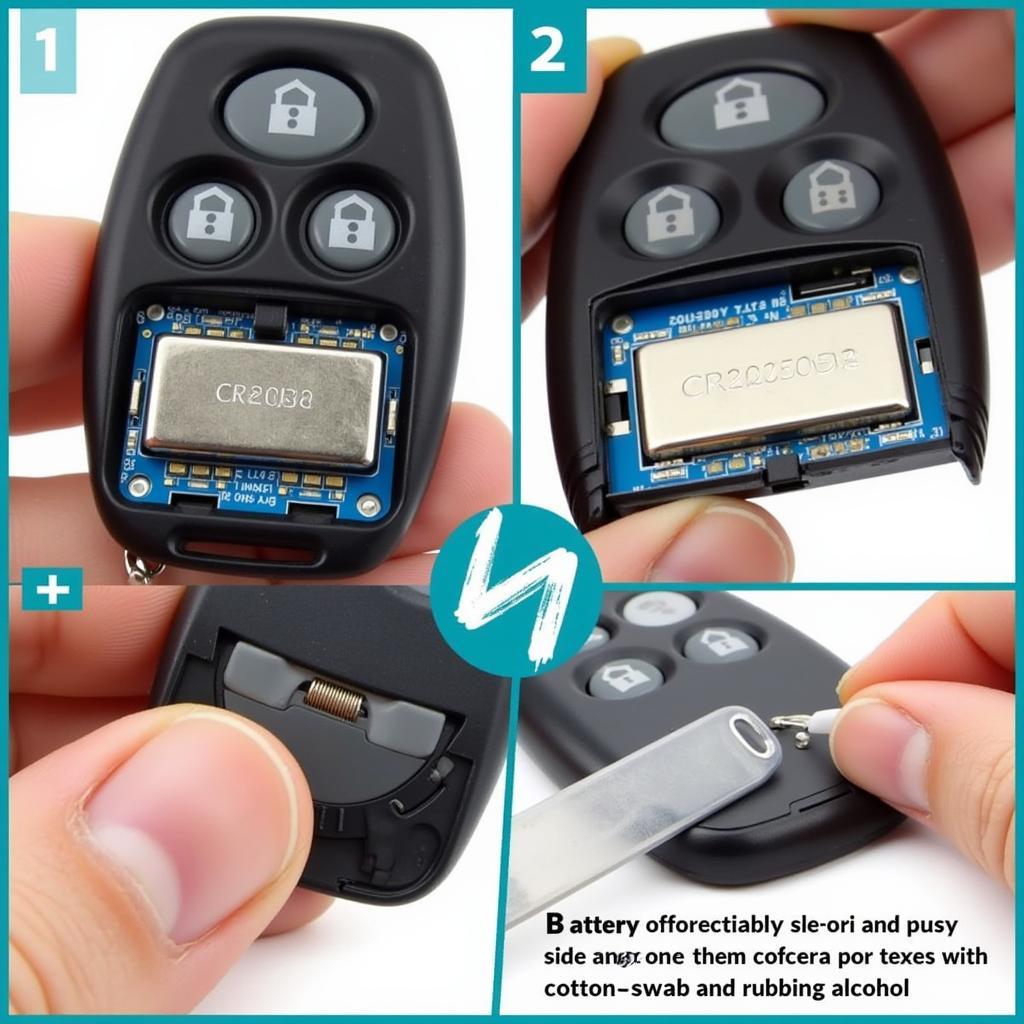 Scion tC Key Fob Battery Orientation and Contacts