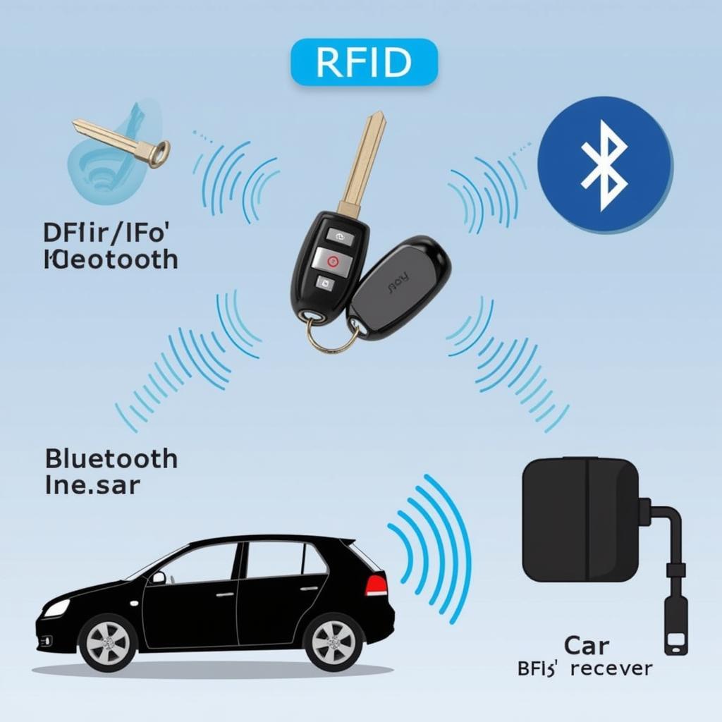 Smart Keyfob Technology: RFID and Bluetooth Communication