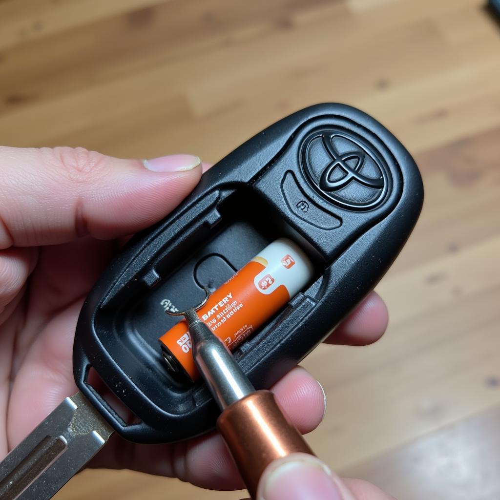 Toyota Key Fob with Dead Battery