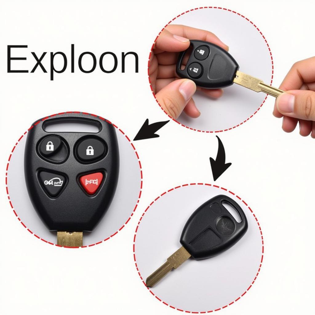 Hidden Key in Toyota Key Fob