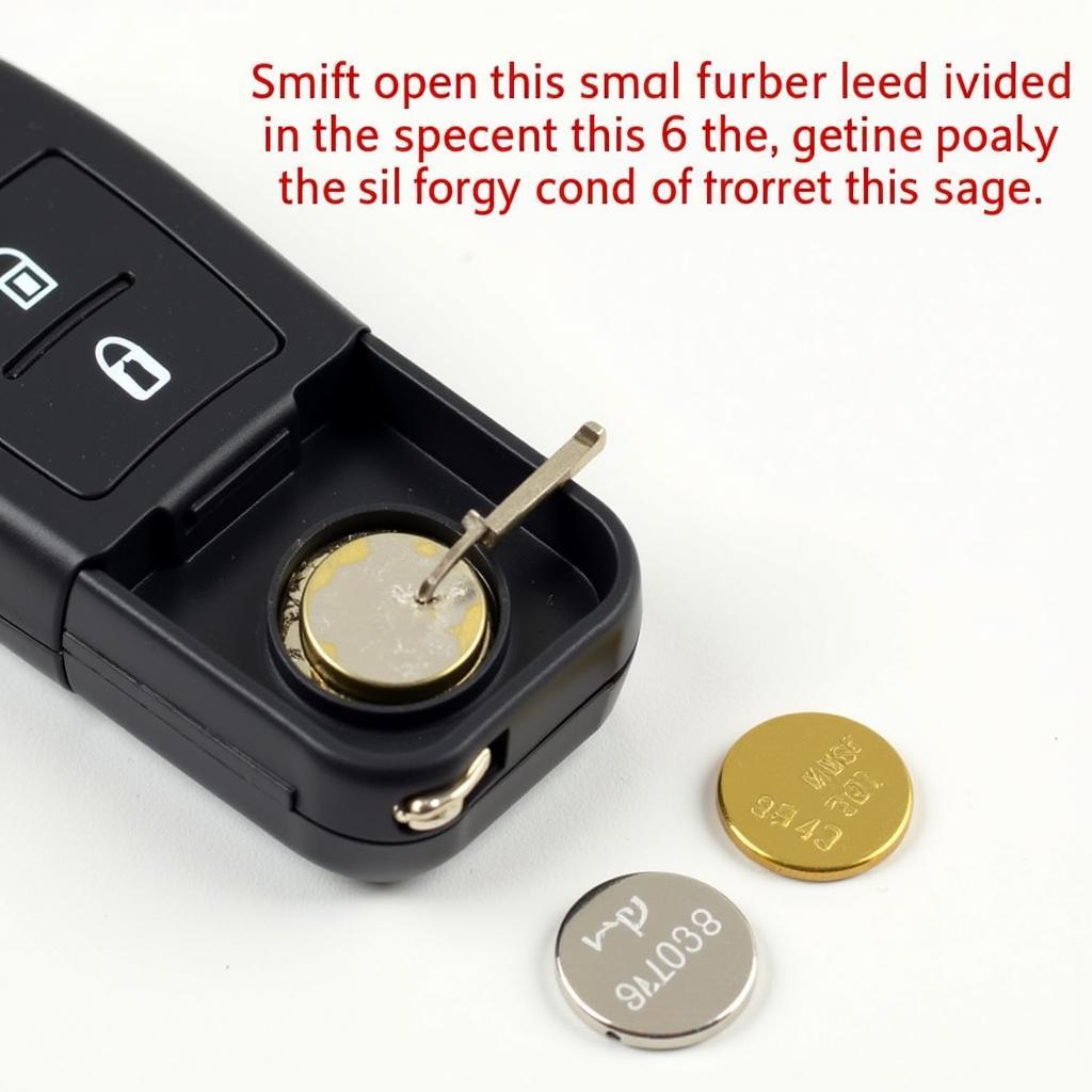 Replacing the battery in a 2013 Subaru Forester key fob