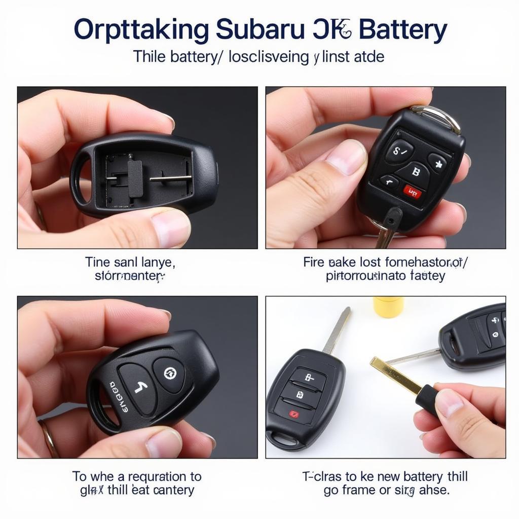 Replacing a Subaru Key Fob Battery