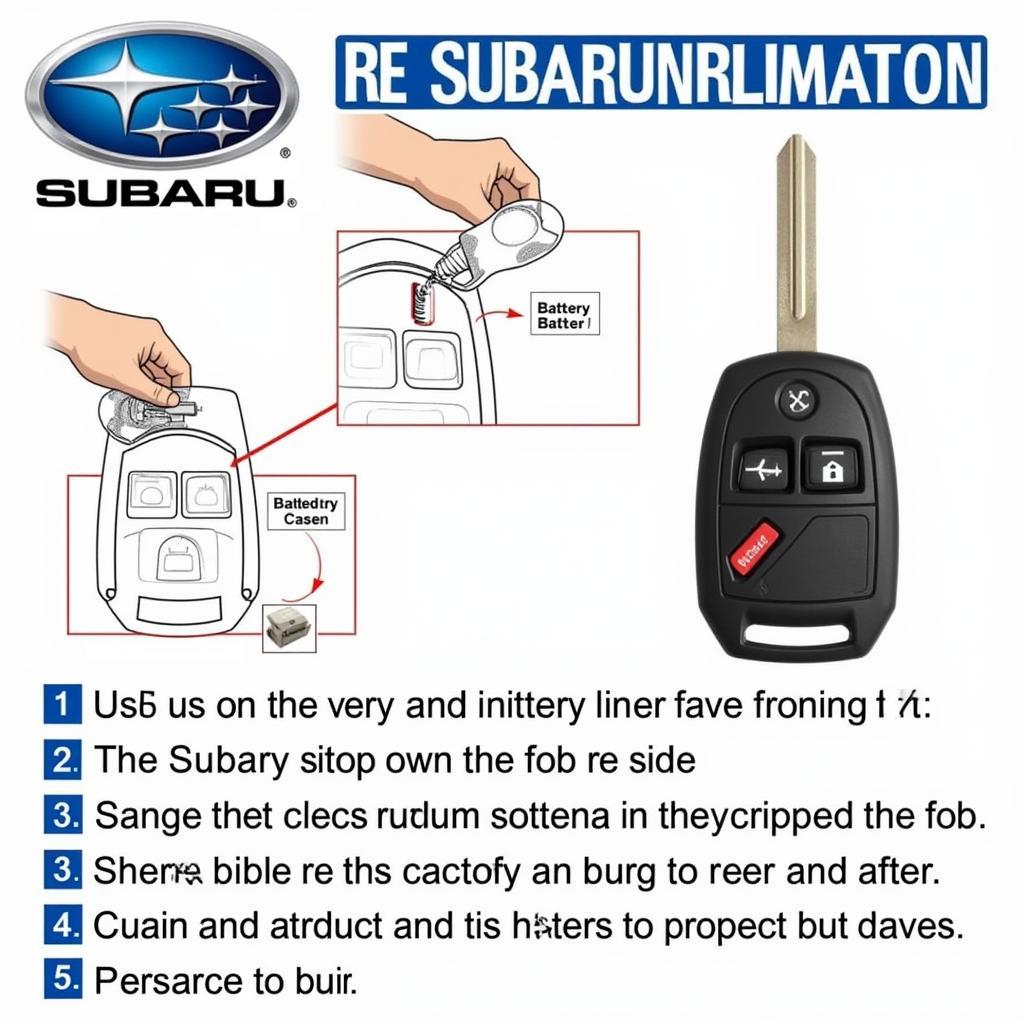 Subaru Key Fob Battery Replacement