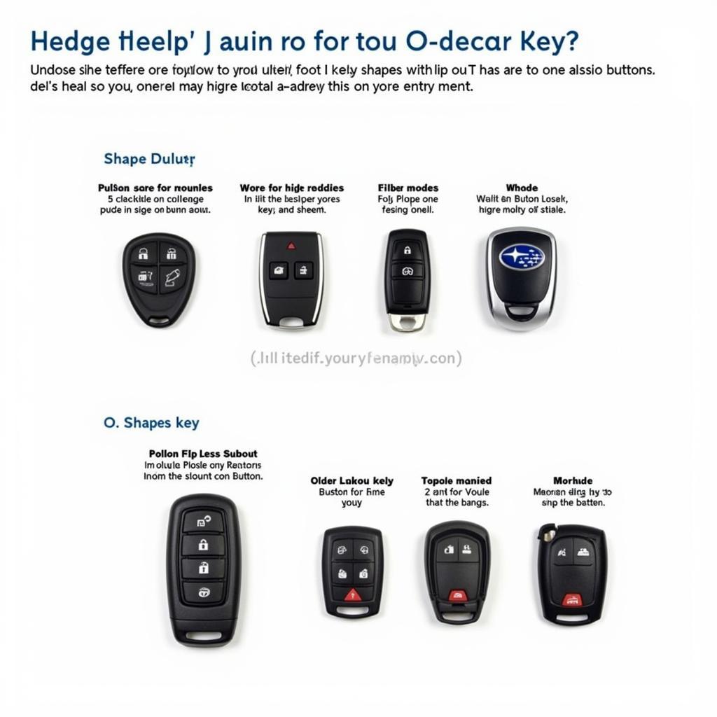 Different Types of Subaru Key Fobs