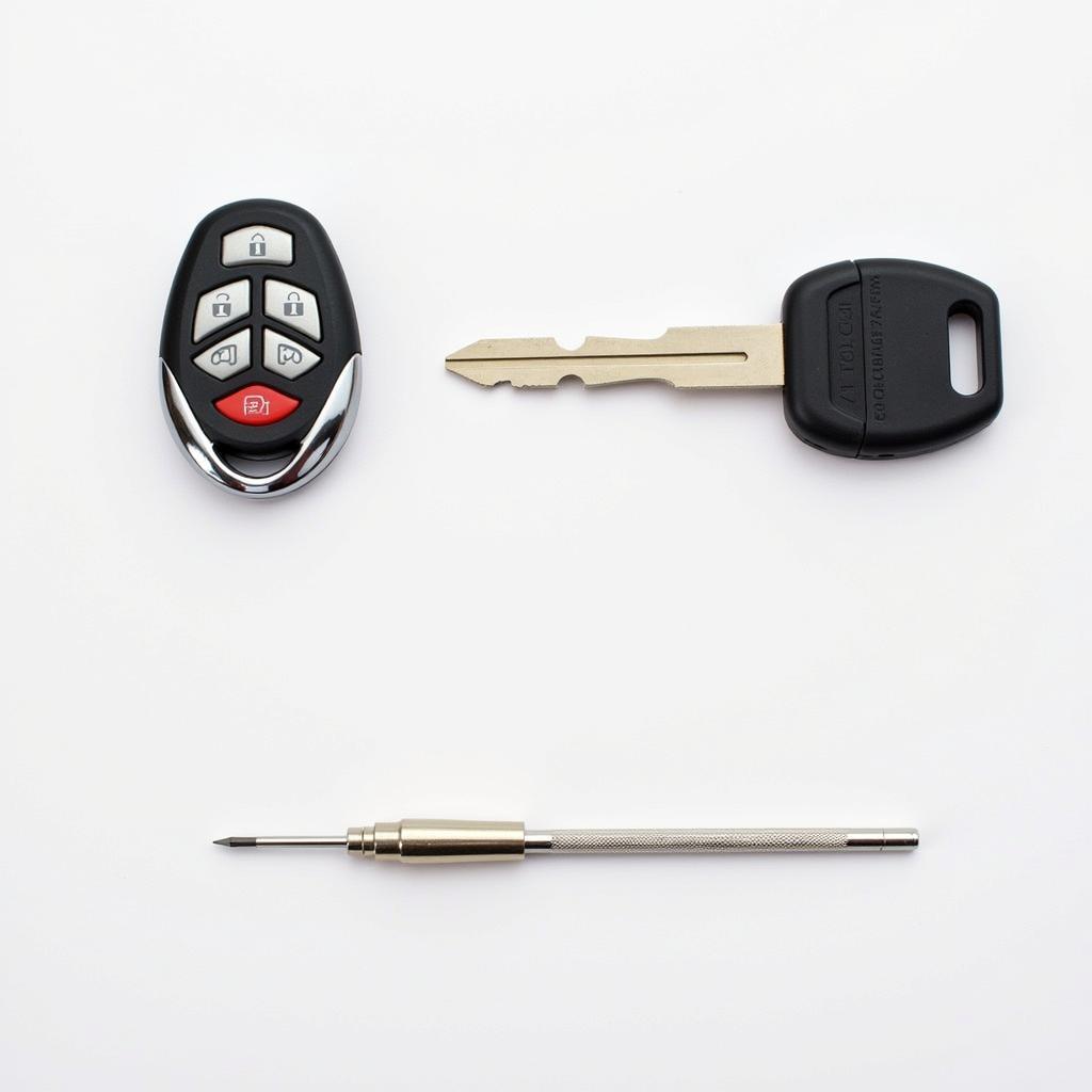 Tools Needed for Subaru Outback Key Fob Battery Replacement - Valet key and small flathead screwdriver