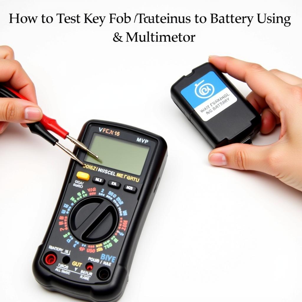 Testing Key Fob Battery with Multimeter