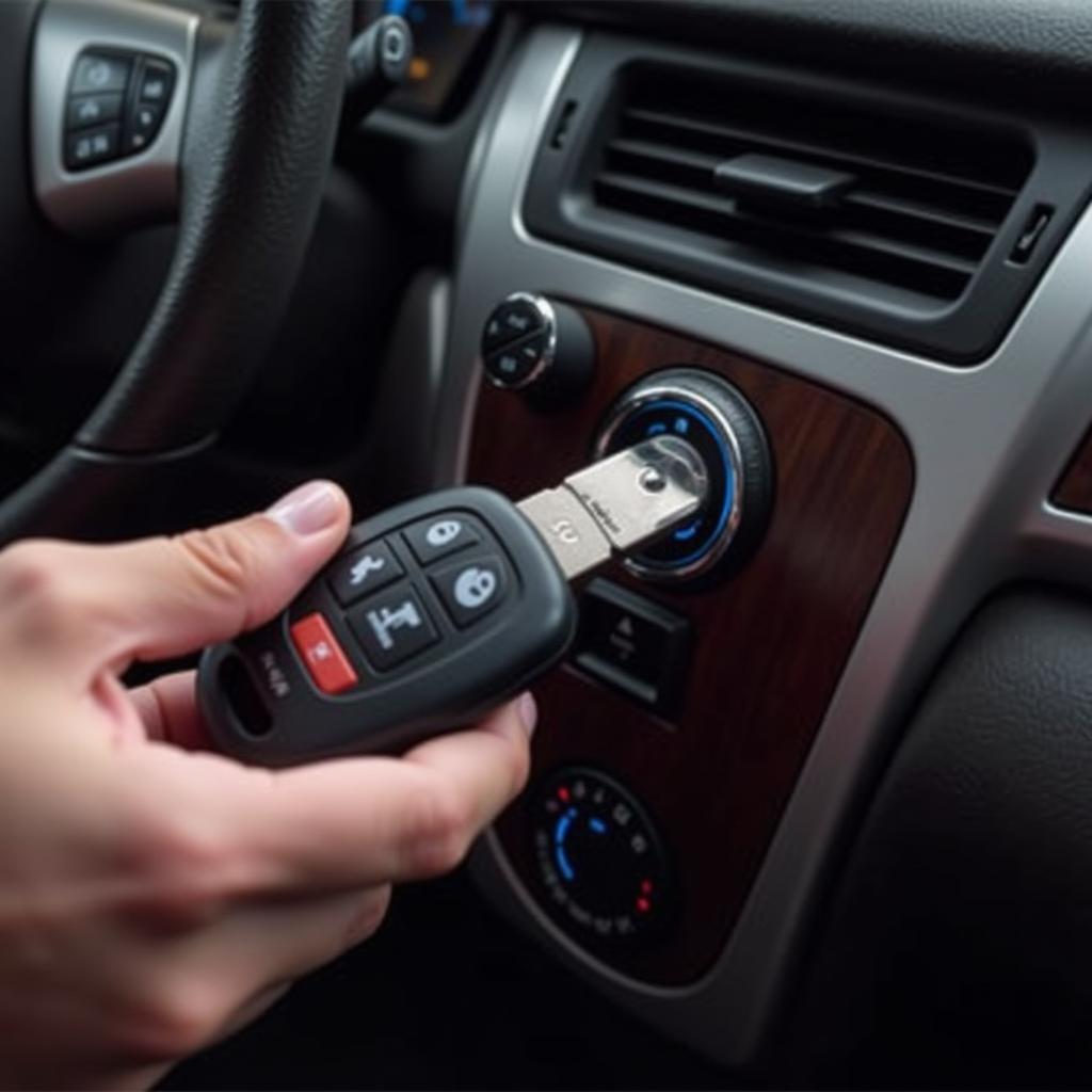 Testing the functionality of a 2011 Chevy Tahoe key fob after battery replacement