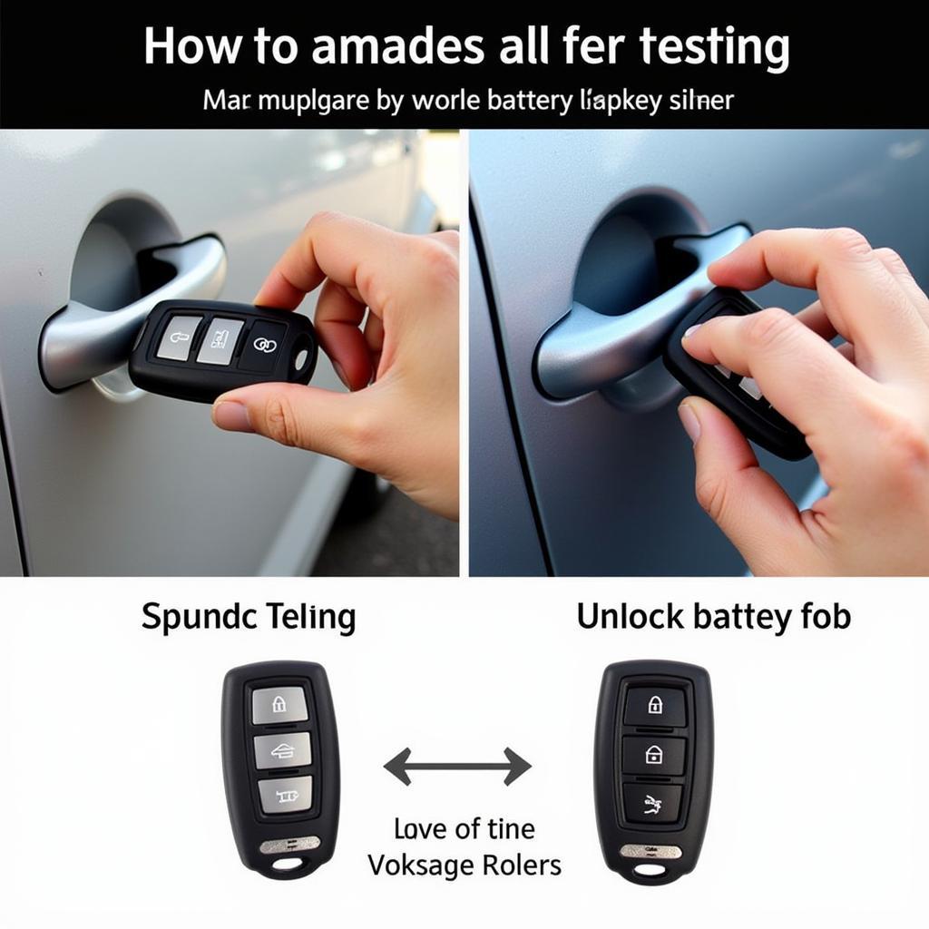 Testing a 2012 VW Key Fob After Battery Replacement