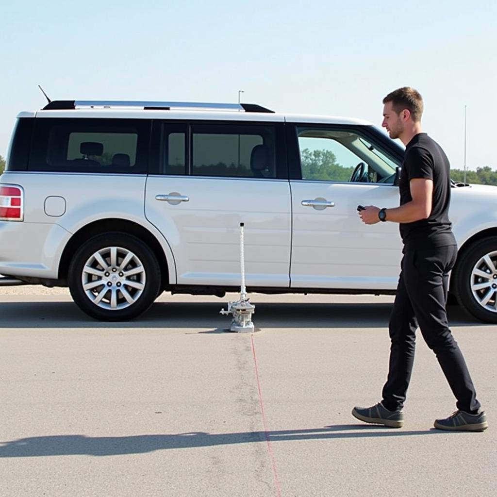 Testing the Range of a 2013 Ford Flex Key Fob