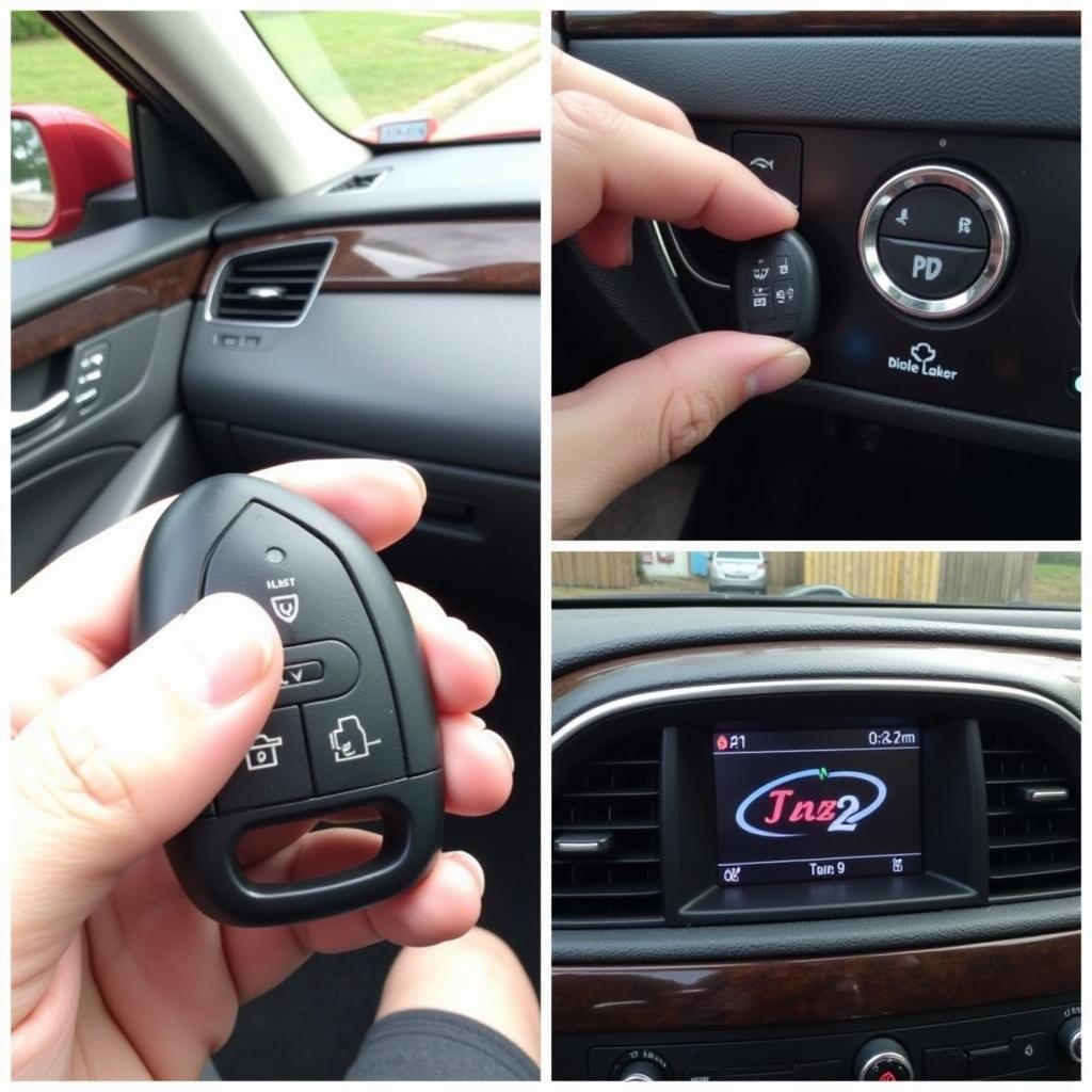 Testing the 2016 Buick Lacrosse Key Fob after Battery Replacement:  Confirming functionality after the battery change.