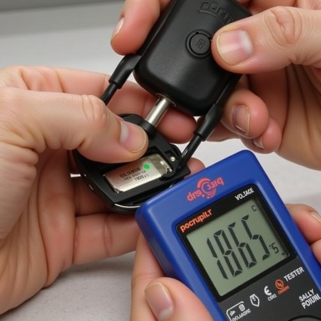 Testing Key Fob Battery with a Multimeter