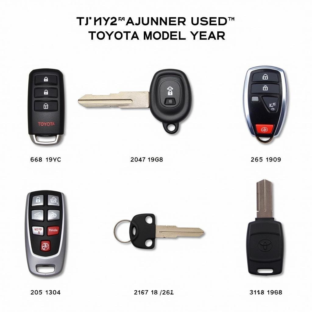 Different Types of Toyota 4Runner Key Fobs