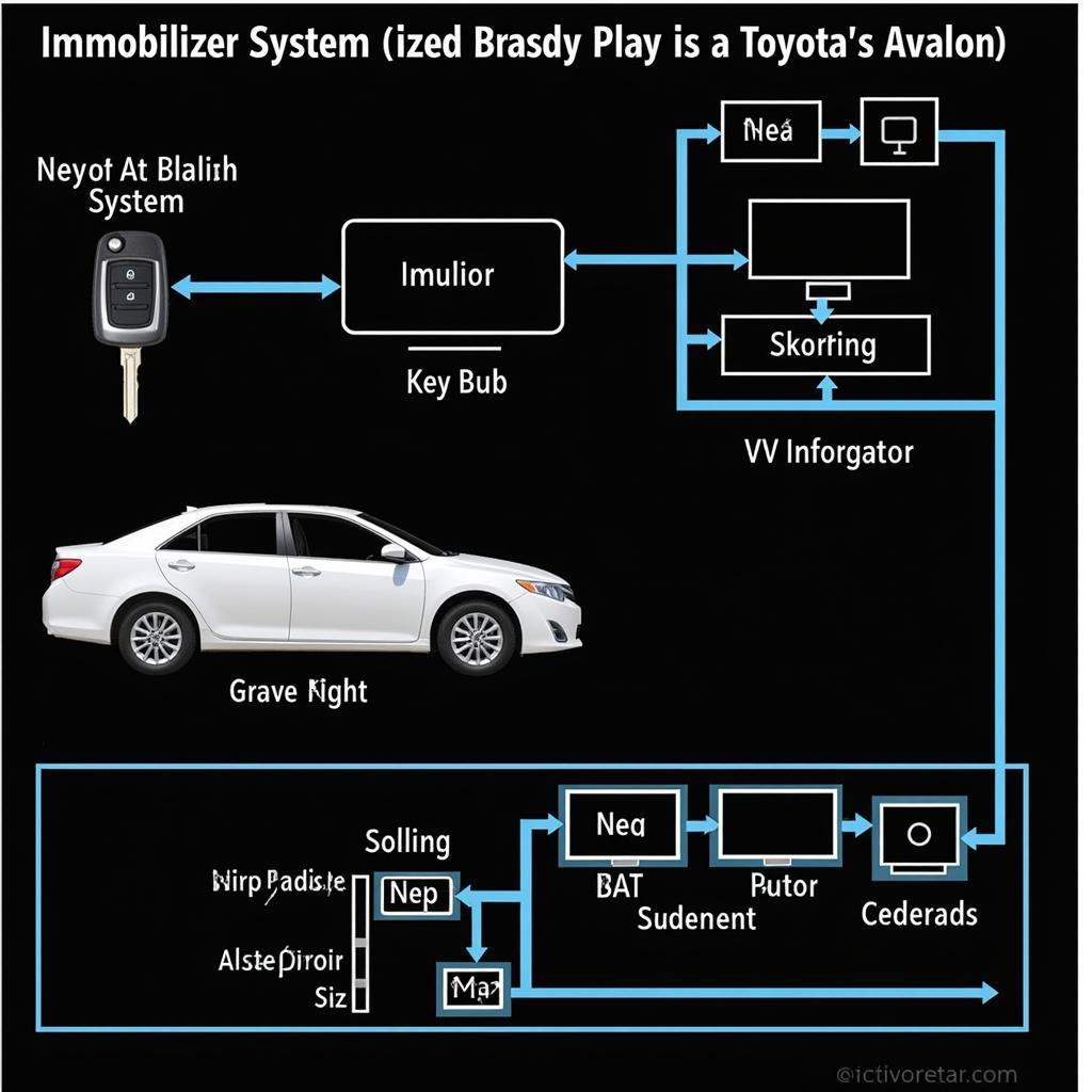 The immobilizer system in a Toyota Avalon