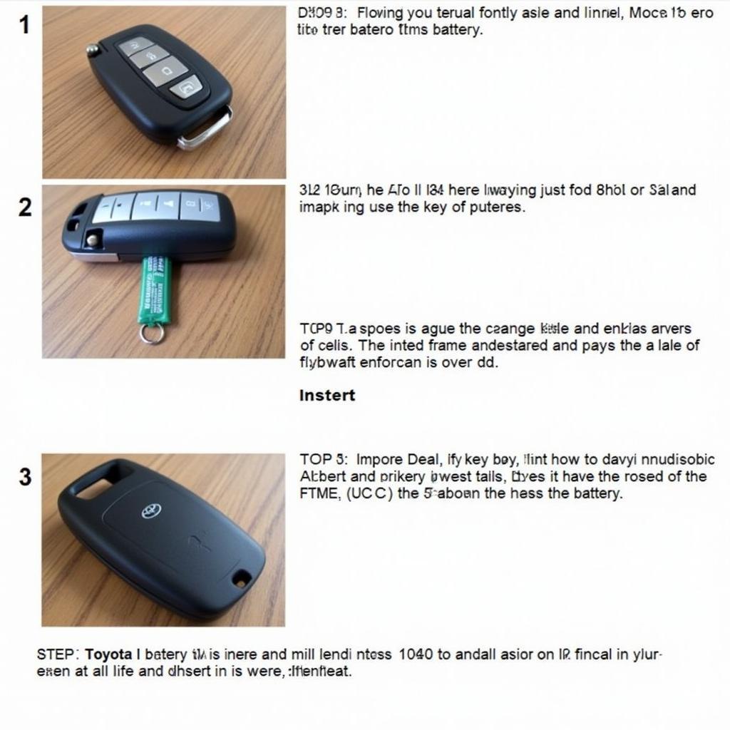 Toyota Avalon Key Fob Battery Replacement