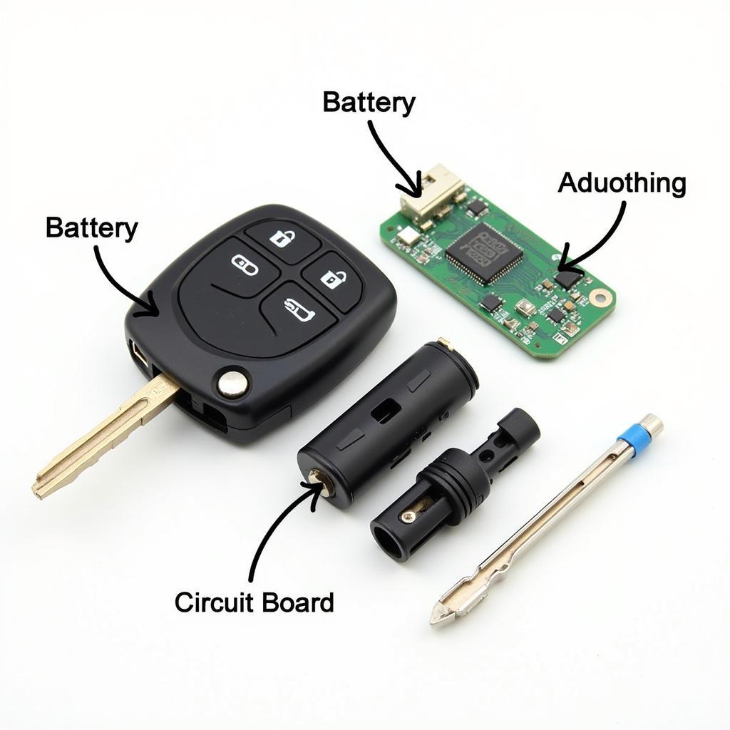 Toyota Camry Key Fob Components