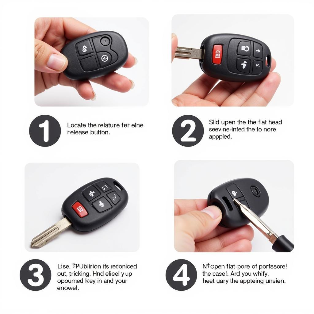 Opening a Toyota Camry Key Fob