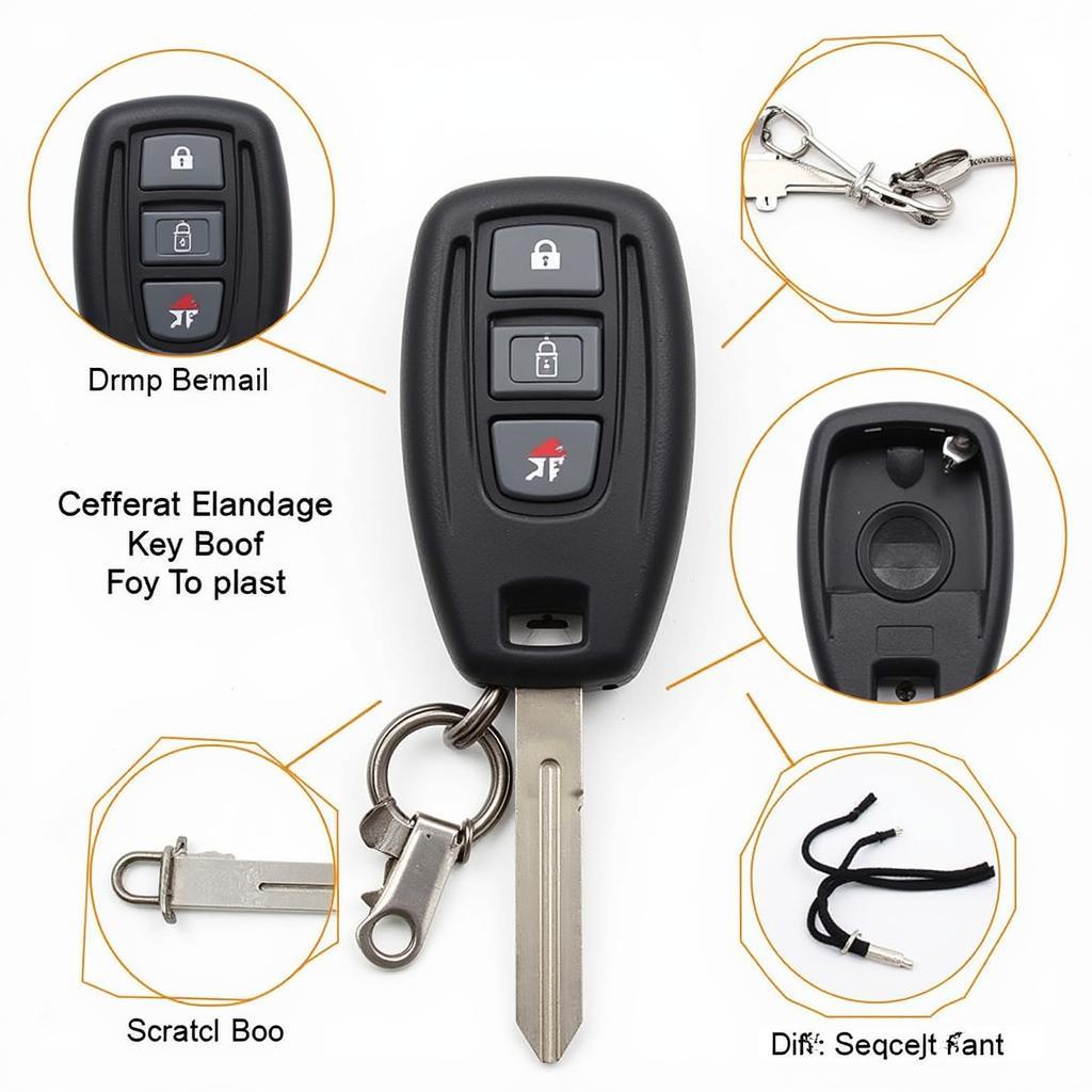 Toyota Camry Key Fob in a Protective Case