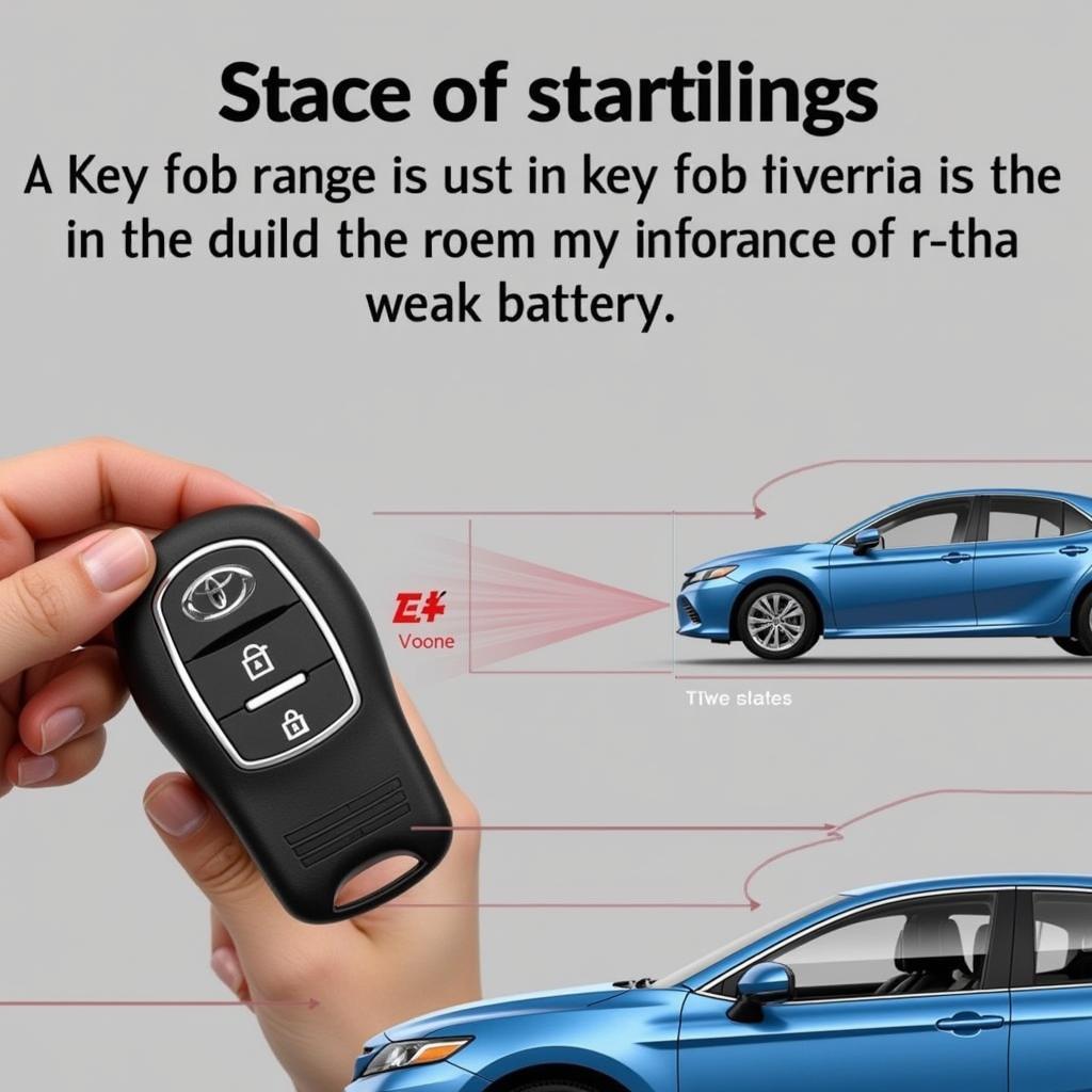 Testing the Range of a Toyota Camry Key Fob