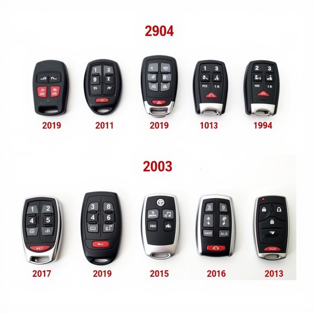 Different Types of Toyota Camry Key Fobs