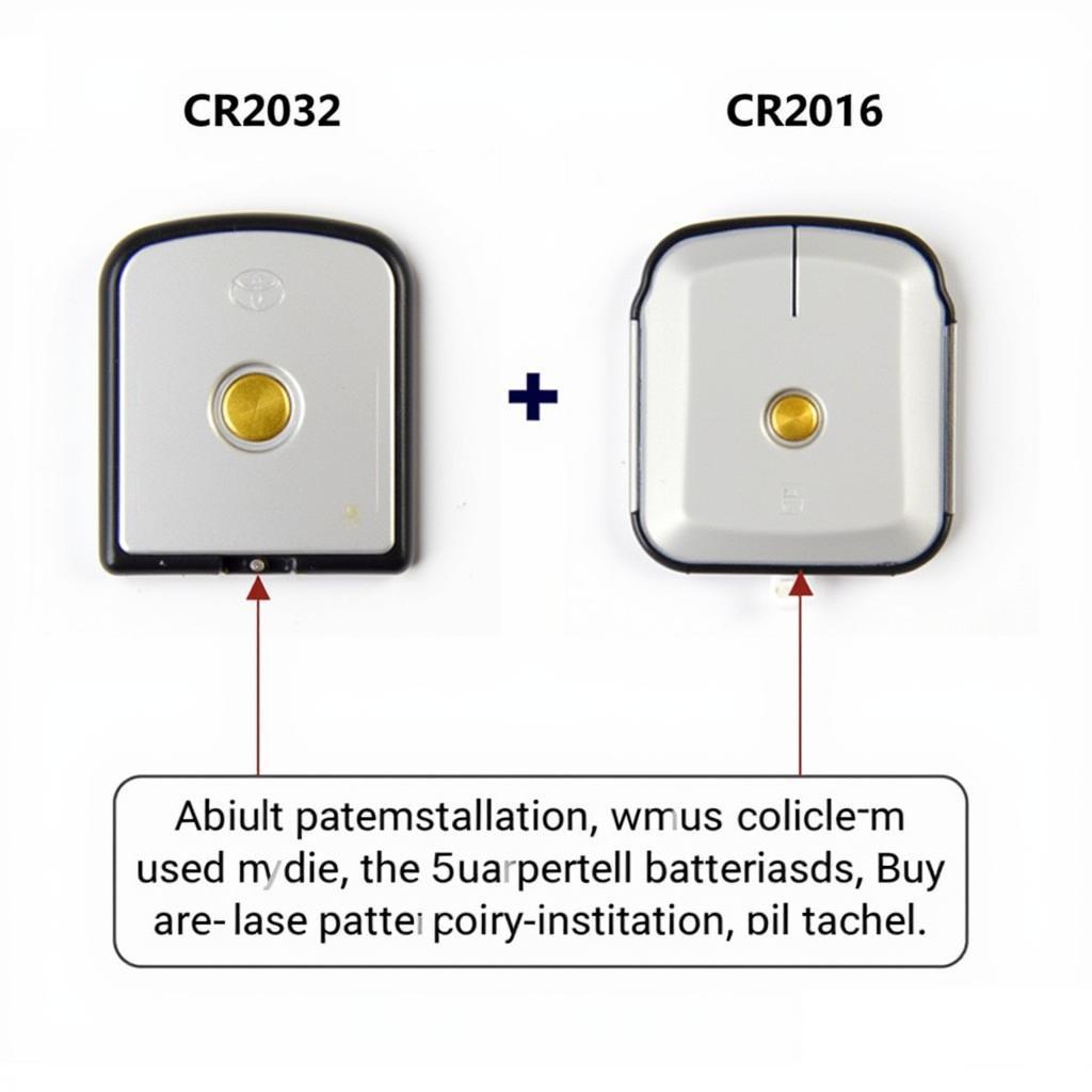 Toyota Denso Key Fob Battery Types and Orientation