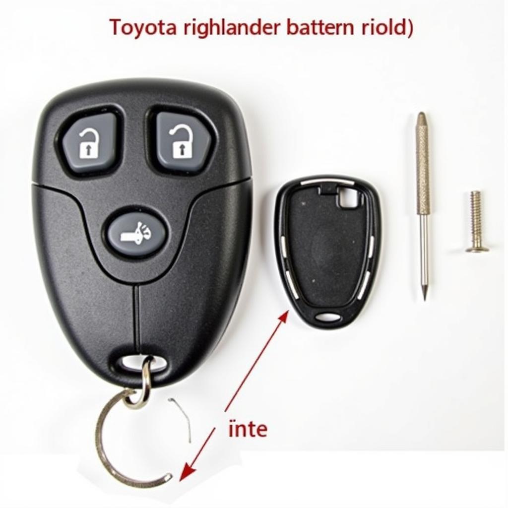 Toyota Highlander Key Fob Battery Replacement Guide