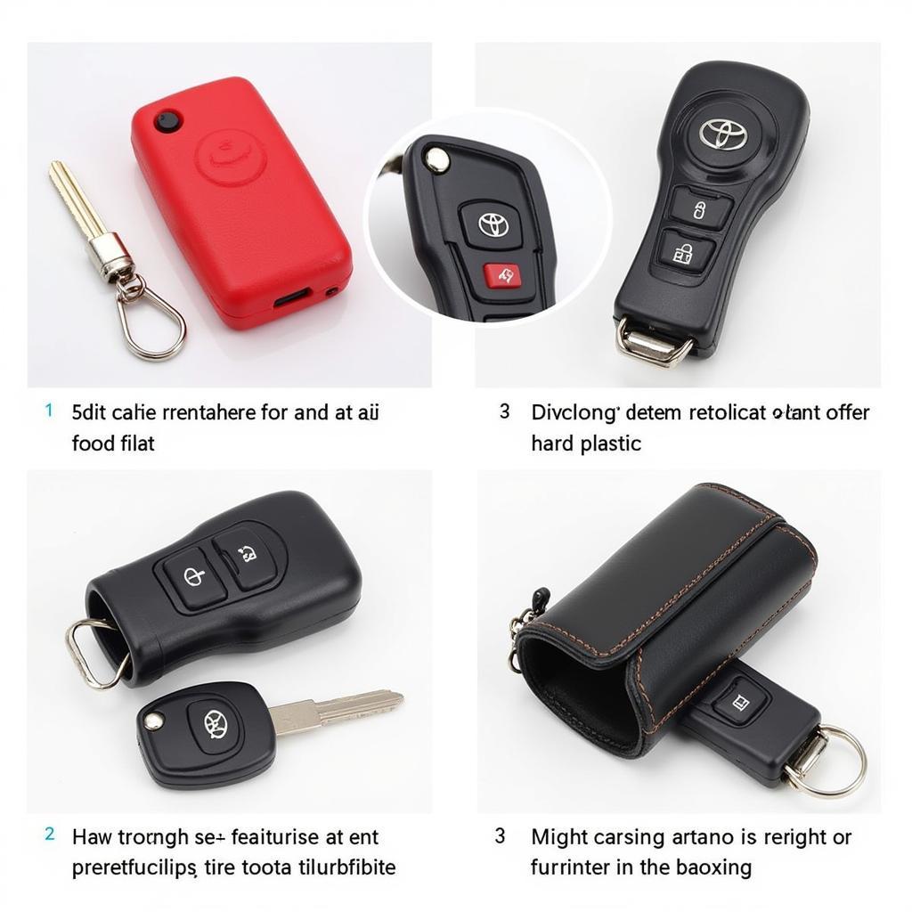 Protective cases for a Toyota Highlander key fob