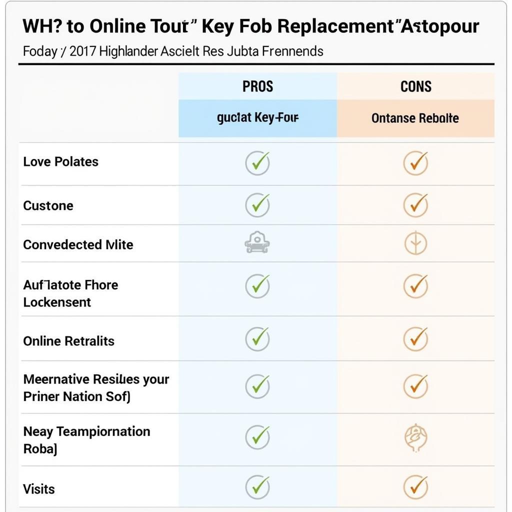 Toyota Highlander Key Fob Replacement Options