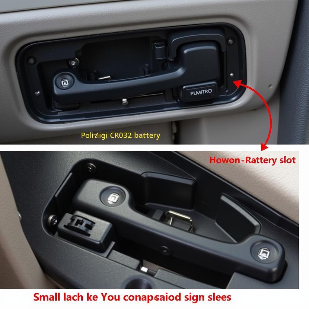 Open Key Fob Compartment of Toyota Highlander