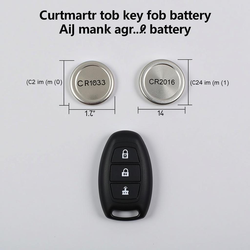 Toyota Key Fob Battery Sizes CR2032 and CR2016