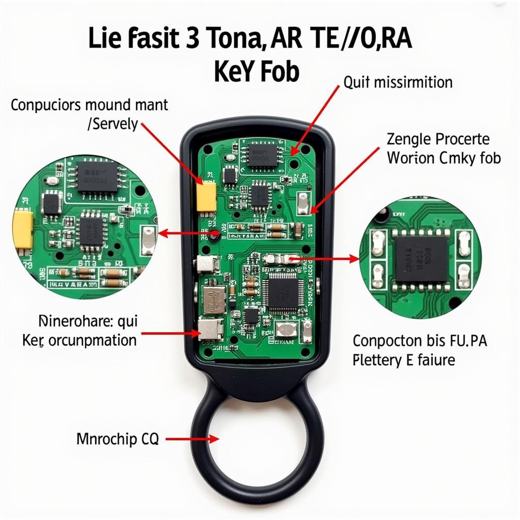 Internal Components of a Toyota Key Fob