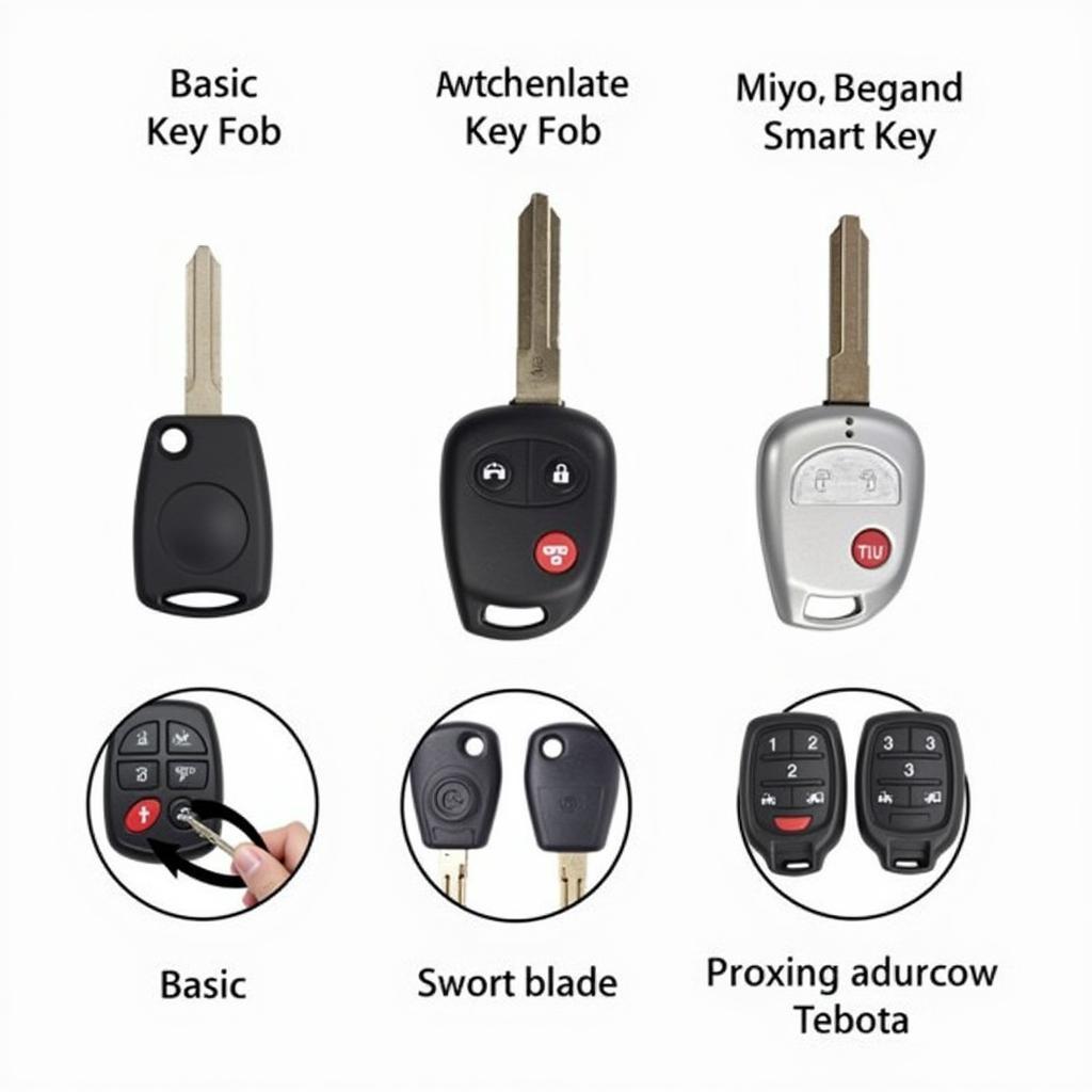 Different Types of Toyota Key Fobs