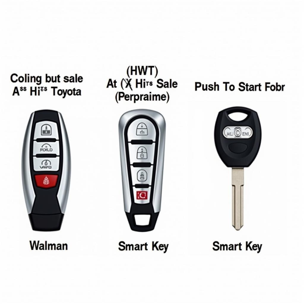 Different Toyota Key Fob Types: Traditional, Smart Key, and Push-to-Start