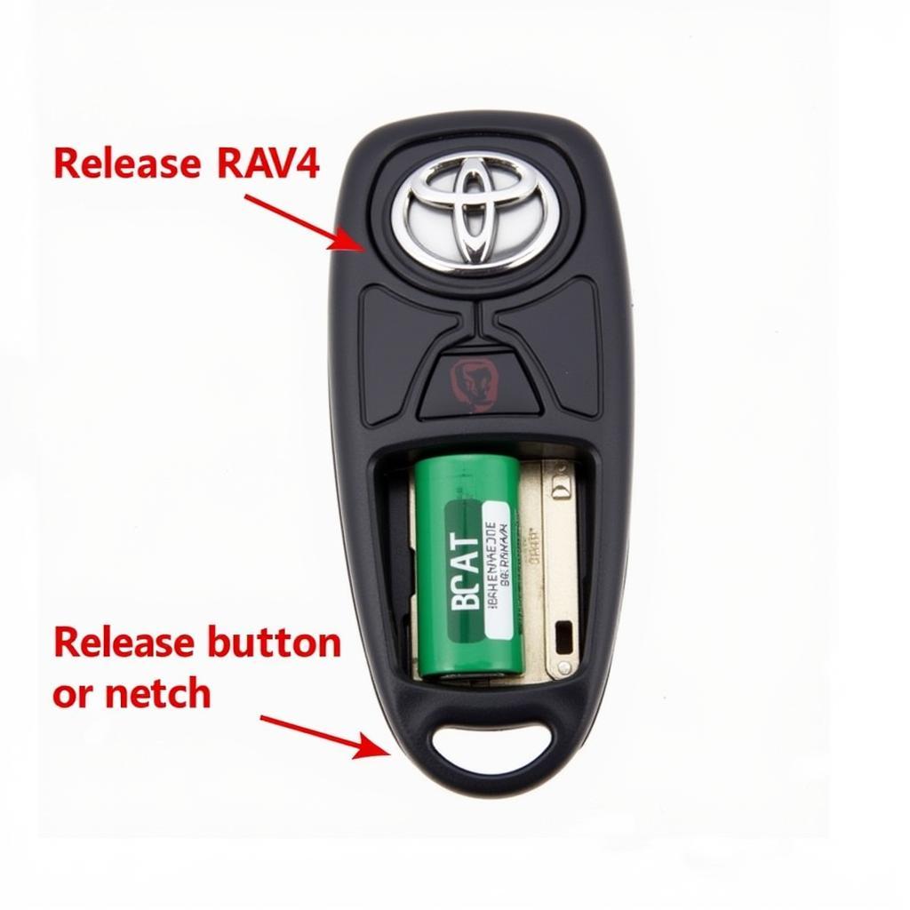 Toyota RAV4 Key Fob Battery Location