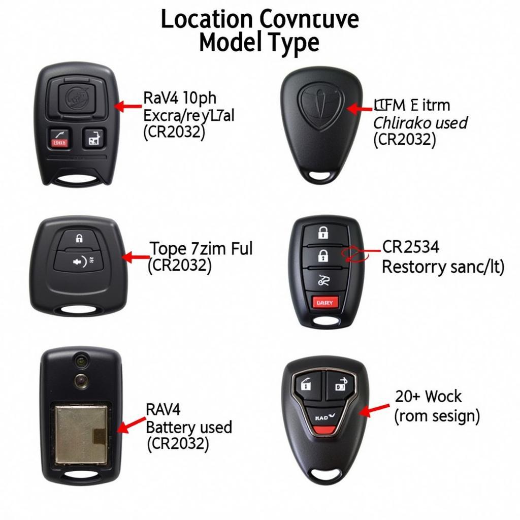 Different Types of Toyota RAV4 Key Fob Batteries