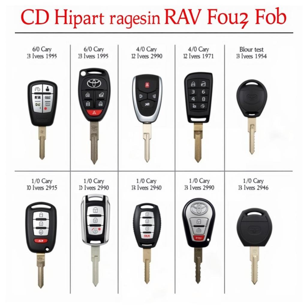 Different Types of Toyota RAV4 Key Fobs